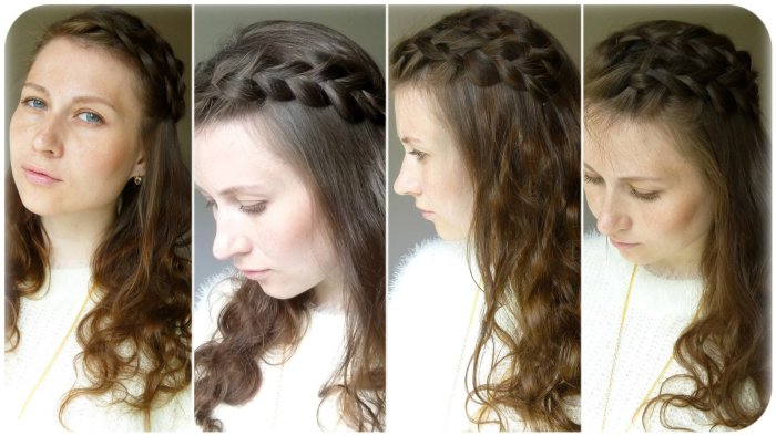 Коса ободок