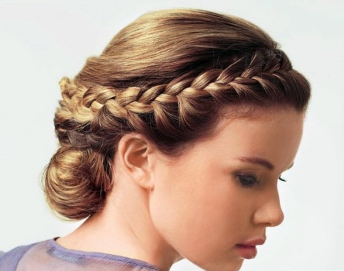 Причёски косы на средние волосы