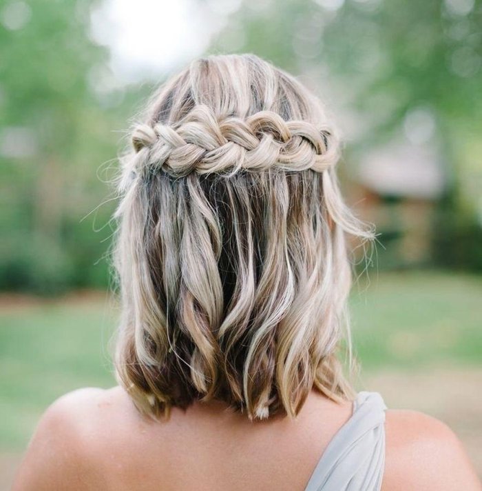 Косички на короткие волосы