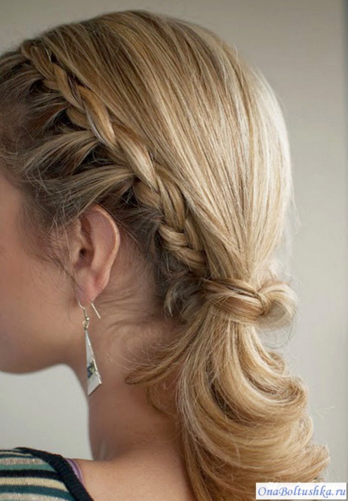 Косы на средние волосы