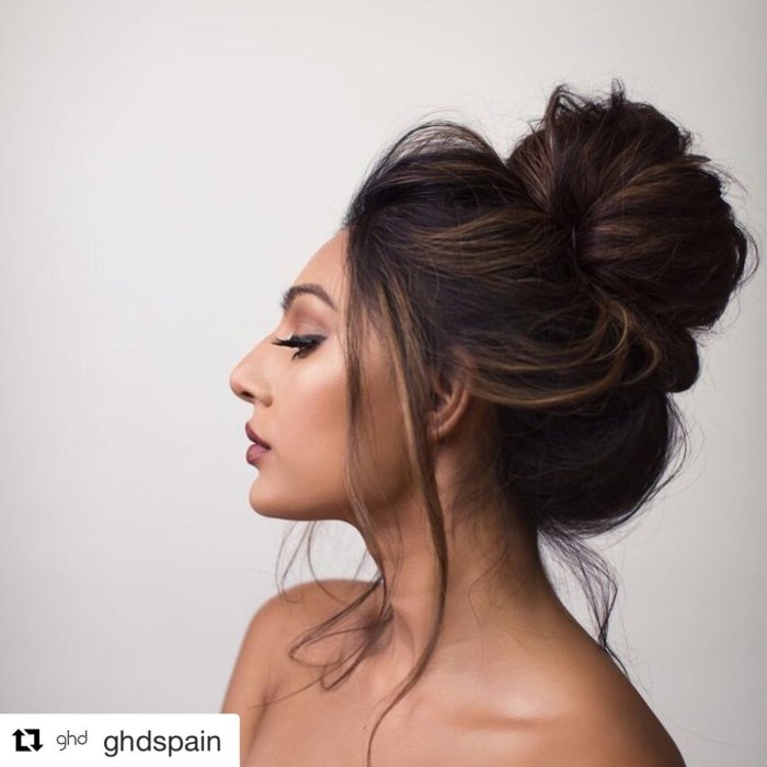 Прическа пучок