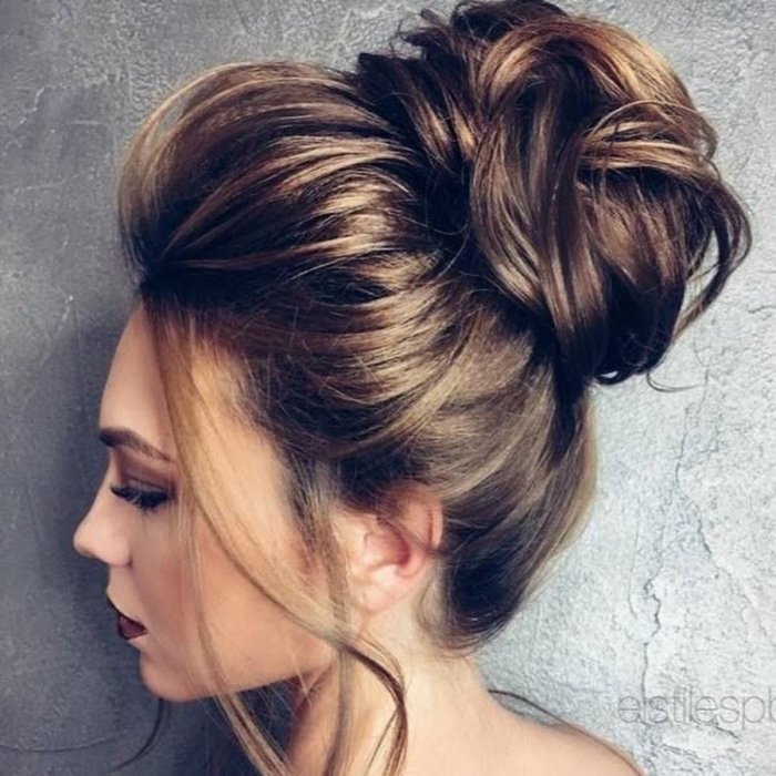 Прическа пучок