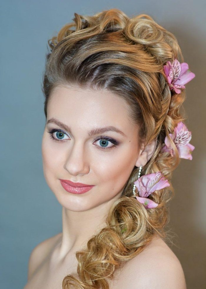 Кудри на длинные волосы