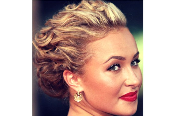 Новогодняя прическа на каре