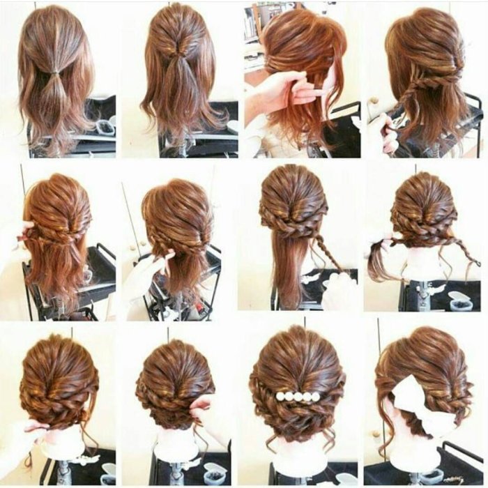 Прически на выпускной пошагово