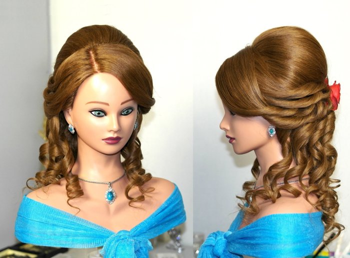 Французский водопад с кудрями