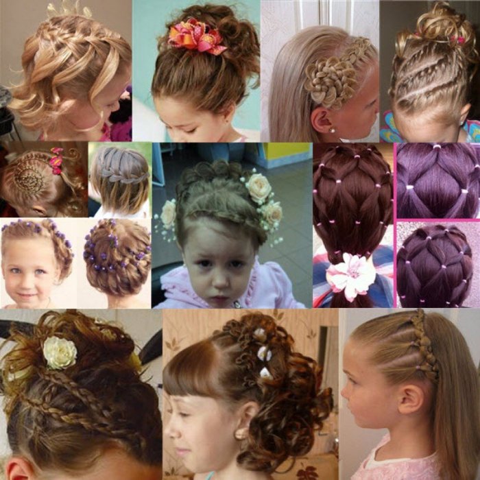 Причёски для девочек на выпускной в детском саду