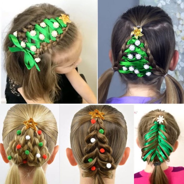 Новогодние прически для девочек