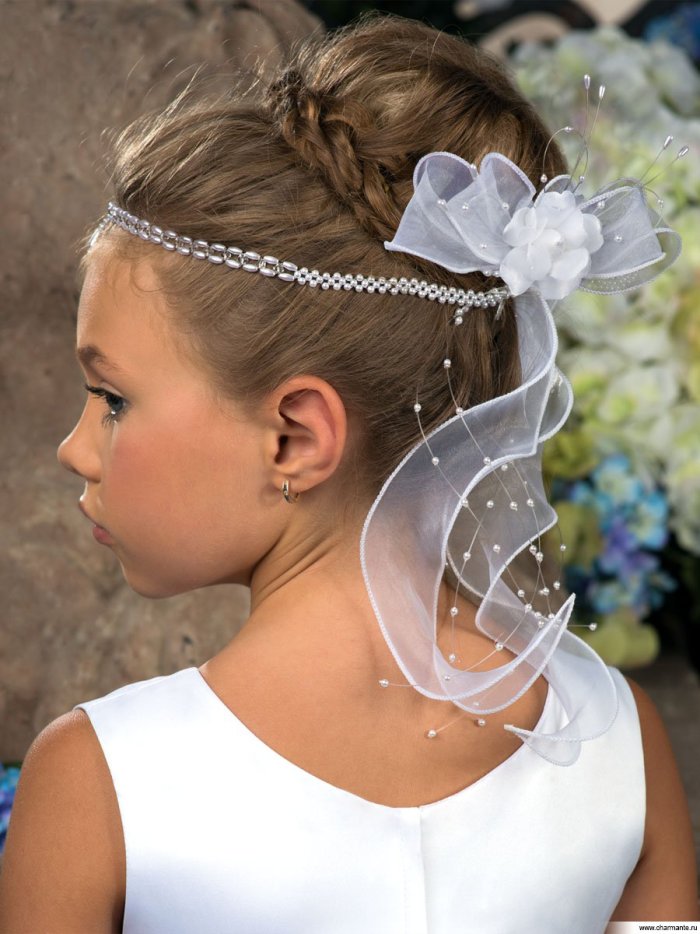 Нарядные прически для девочек