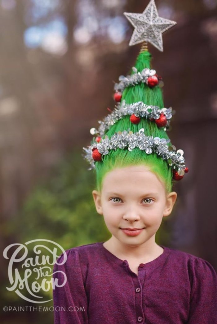 Причёски для девочек на новый год