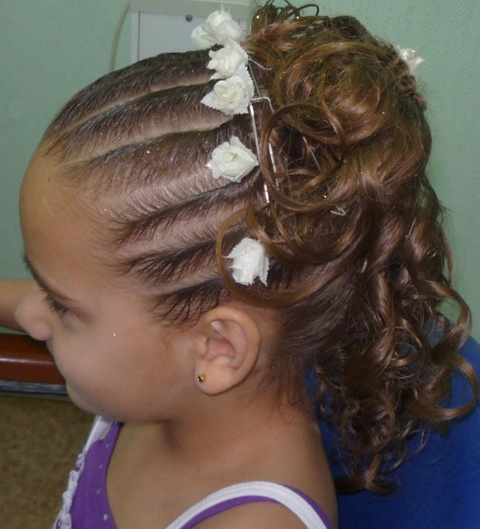 Прическа на утренник в детский сад
