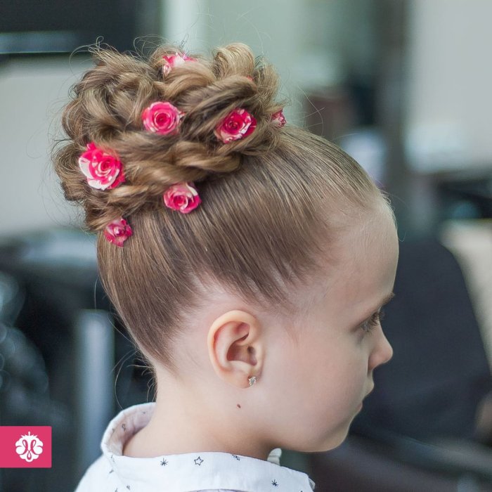 Причёски для девочек в садик на утренник