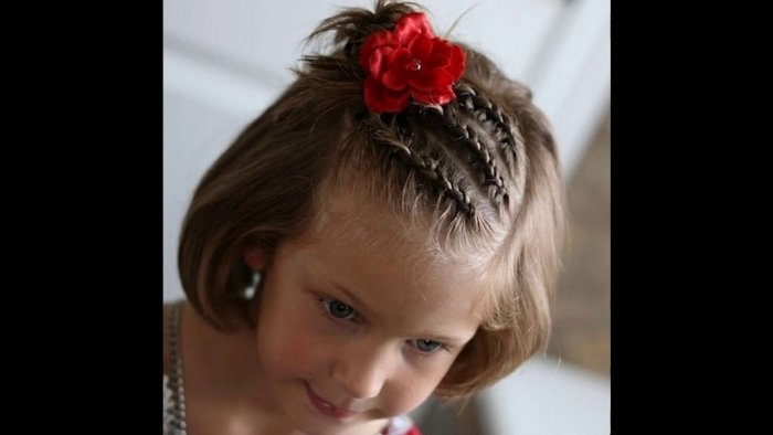 Прическа для девочки на коропие воло