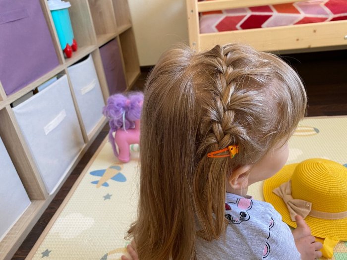 Прическа на новогодний утренник в детский сад