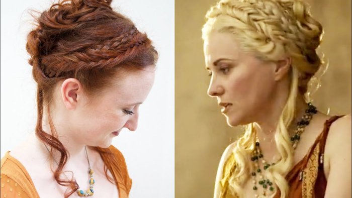 Прически древней Греции карандашом