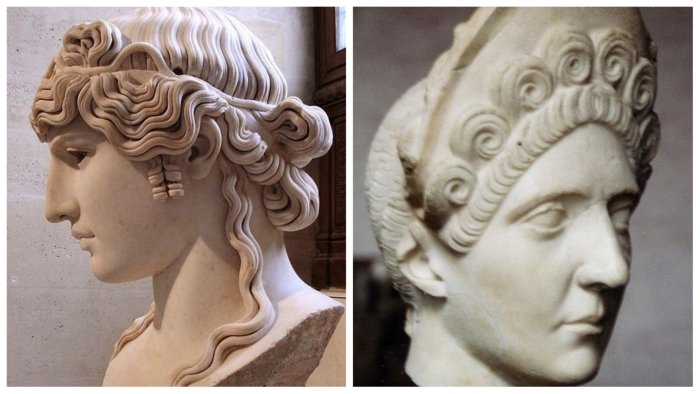 Прически древней Греции