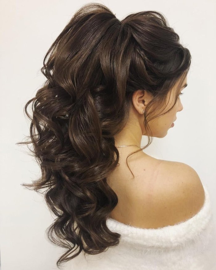 Вечерние прически на длинные волосы