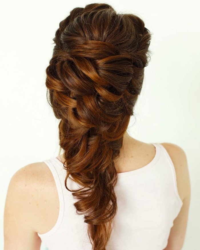 Прическа греческие косы