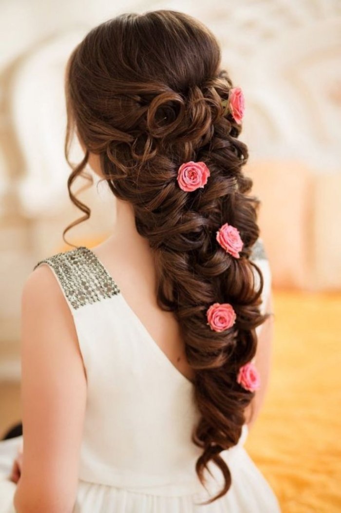 Красивые причёски на длинные волосы на выпускной
