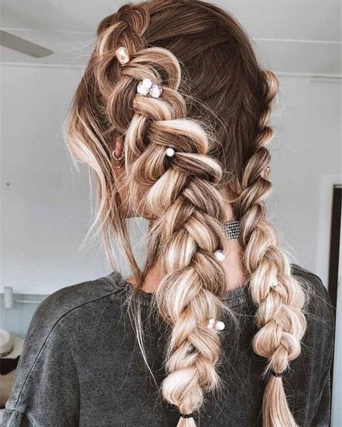 Модные французские косы