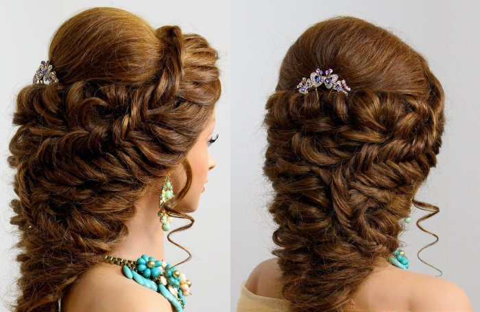 Прически с плетением