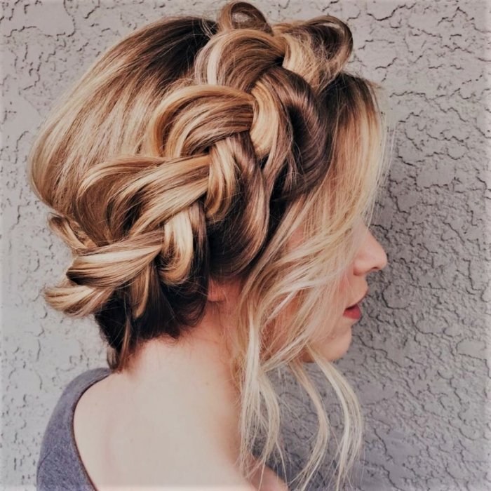 Красивые косы на выпускной