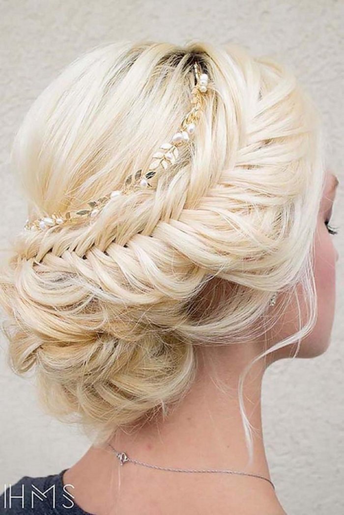Вечерние прически с плетением