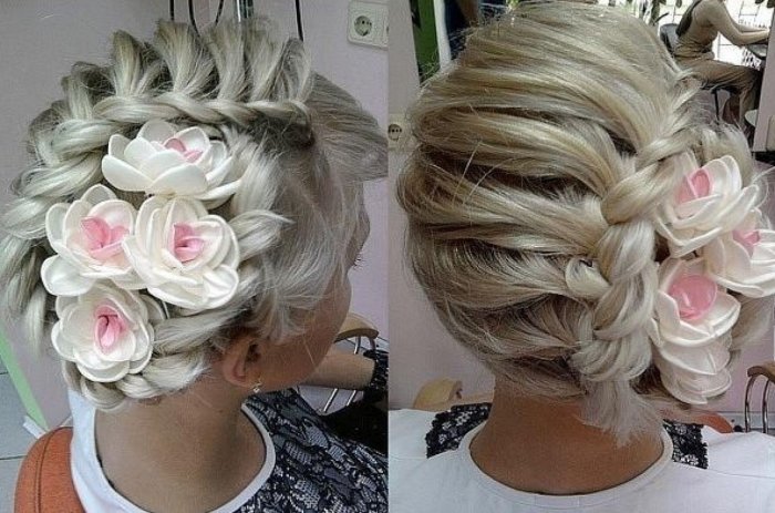 Красивые косы на выпускной