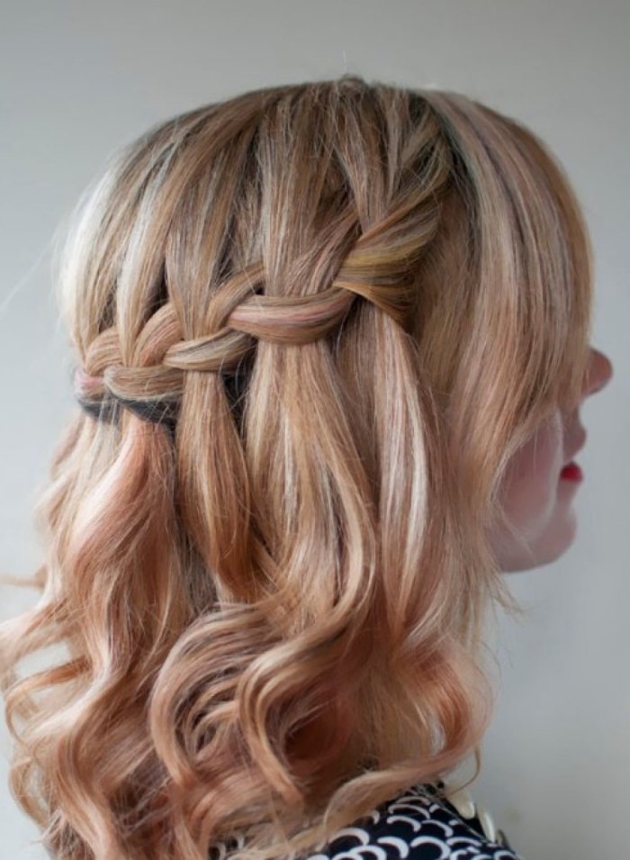 Французский водопад с 4-й дополнительной прядью