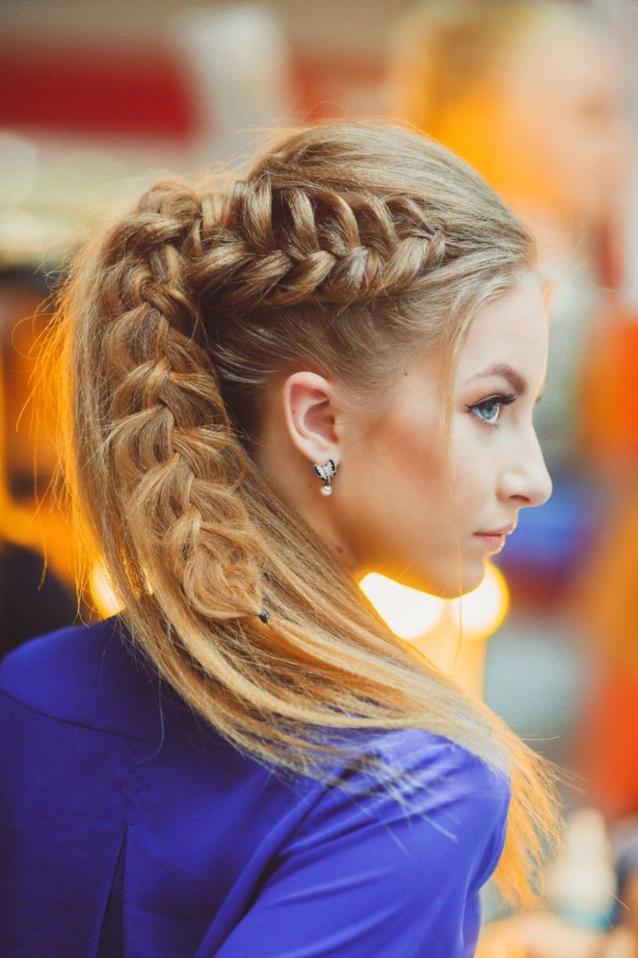 Косы на длинные волосы