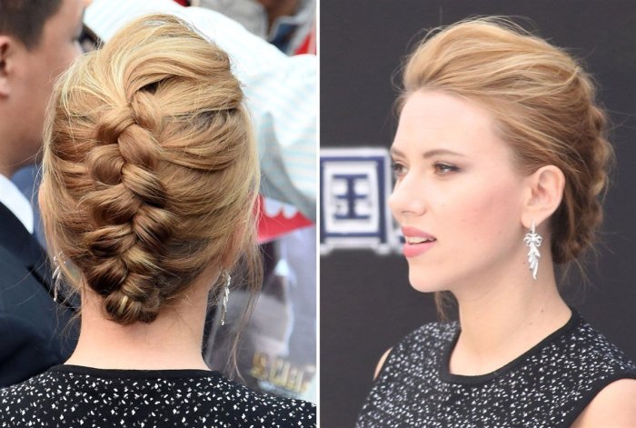 Прически с косами на средние волосы