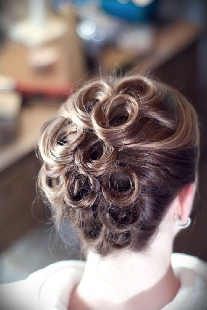 Собранные прически на короткие волосы вечерние