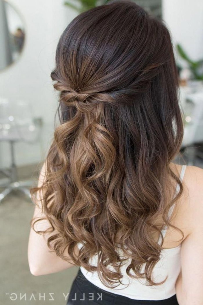 Прически вечерние распущенные