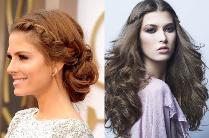 Вечерние прически на средние волосы