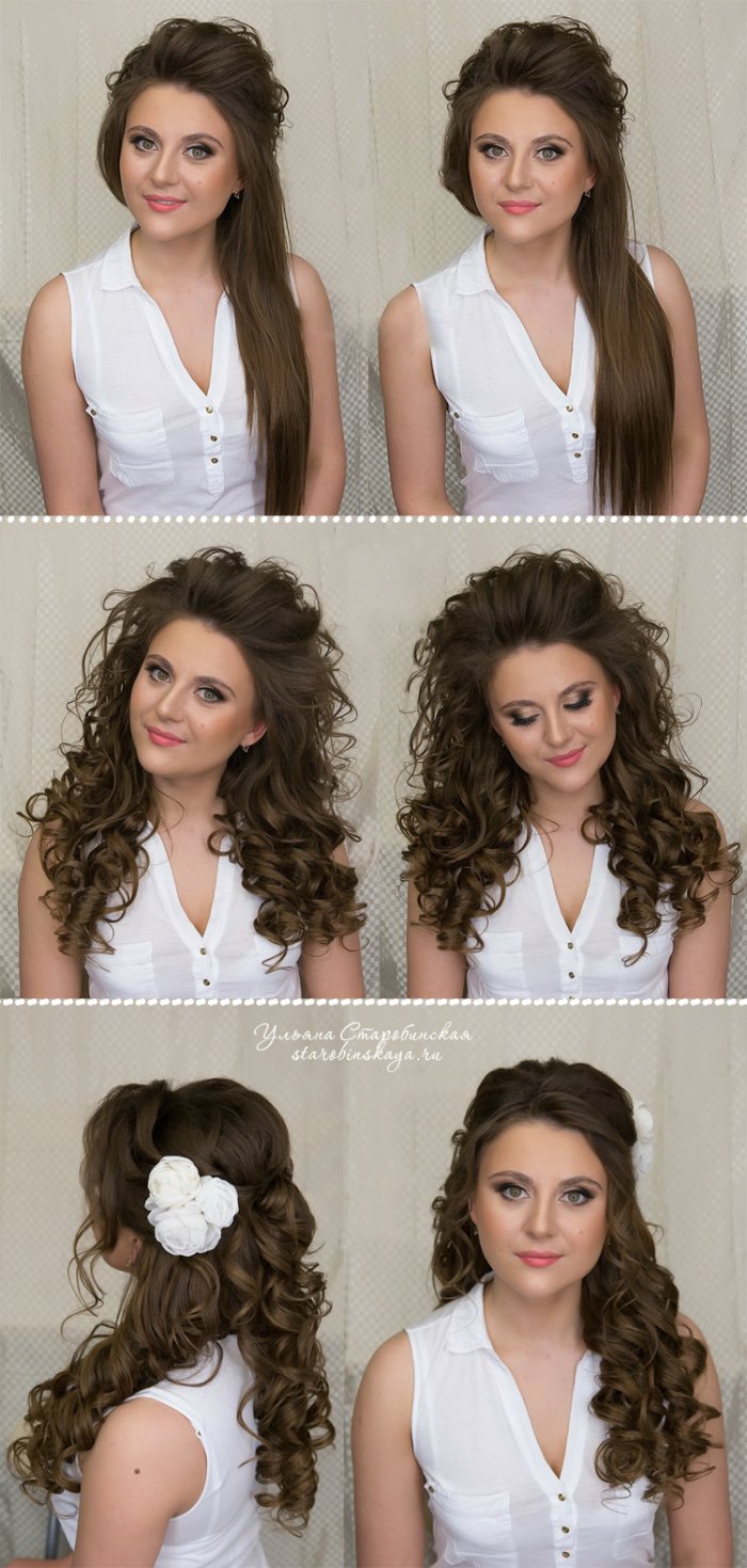 Несложные прически на длинные волосы
