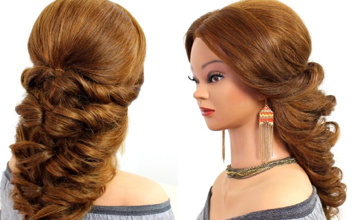 Красивые праздничные прически на длинные волосы