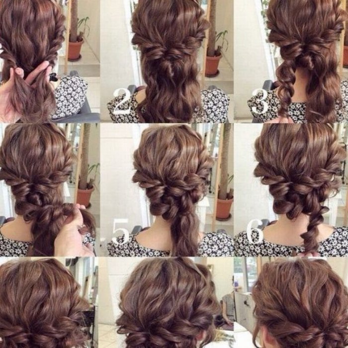 Пошаговые прически на длинные волосы