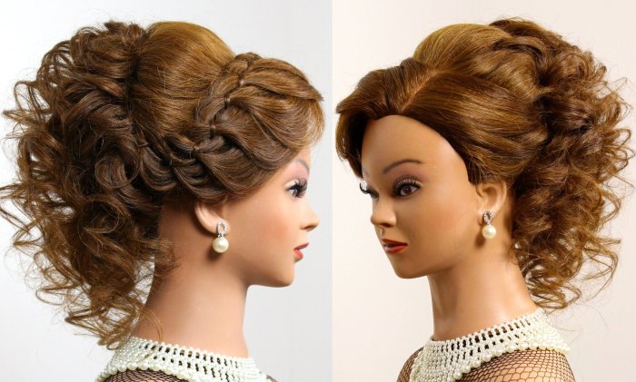 Причёски ПОШАГОВОНА средние волосы