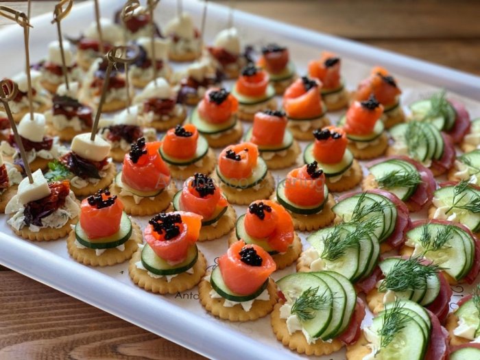 Канапе и тарталетки для фуршета