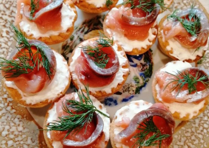 Закуски в тарталетках