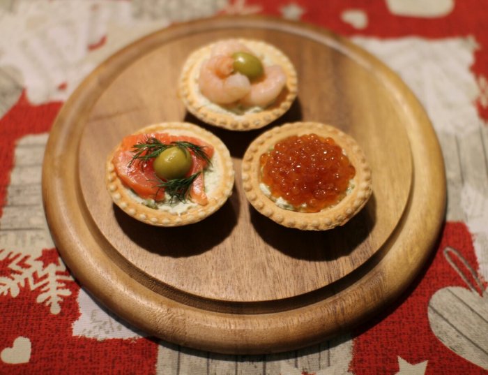 Закуски на праздничный стол тарталетки