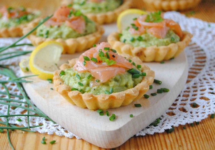 Закуски в корзиночках