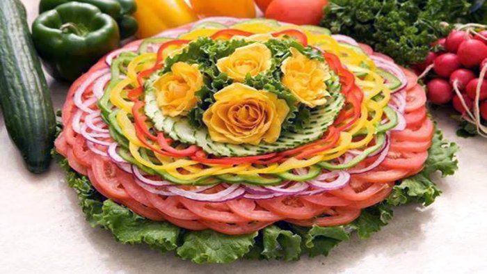 Украшение блюд праздничного стола