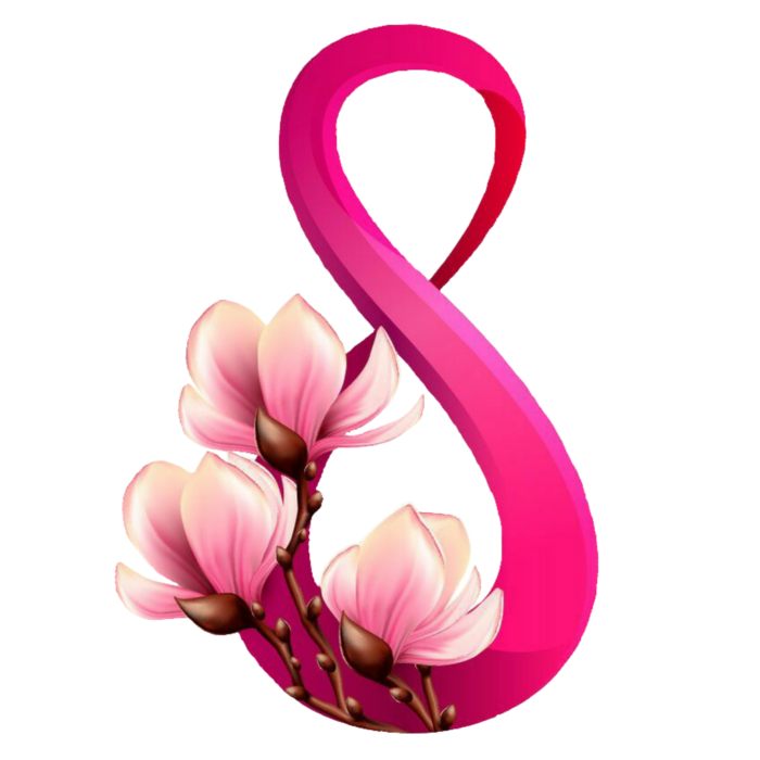 Красивая восьмерка с цветами