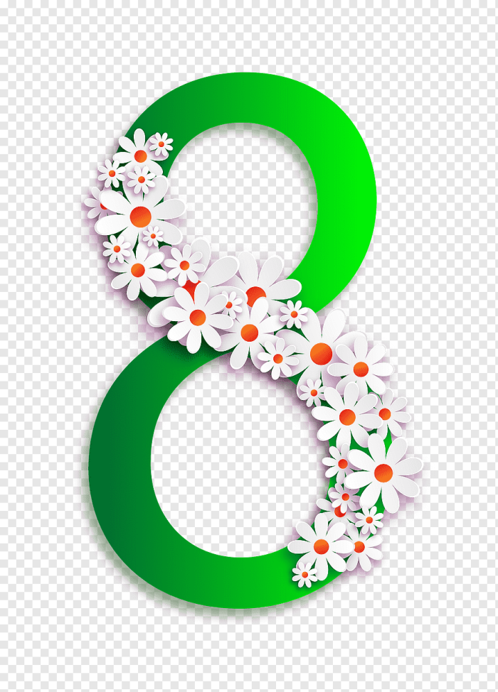 Восьмерка на 8 марта