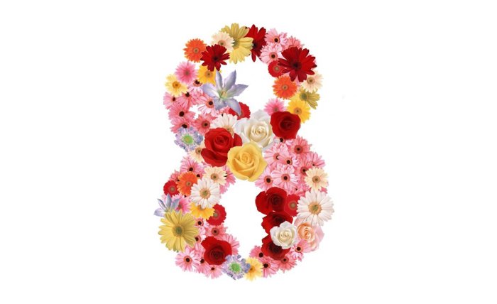 Открытка на 8 марта