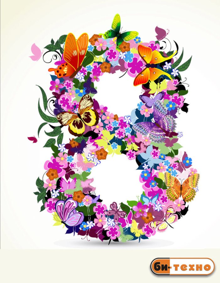 Креативные открытки с 8 марта