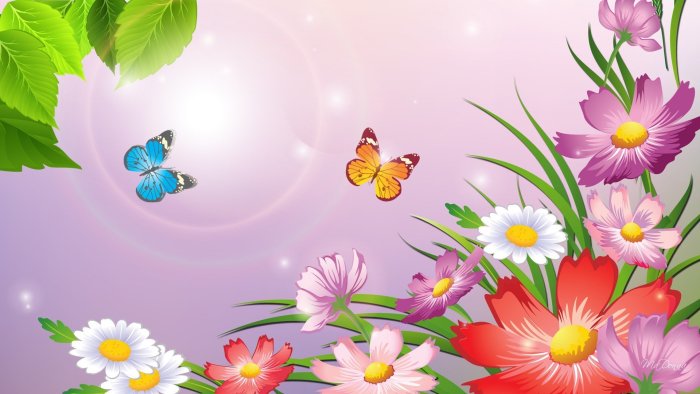 Красивый фон для презентации ко Дню матери