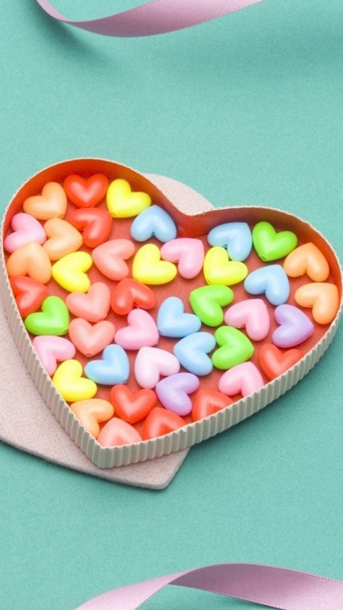 Конфеты в виде сердца