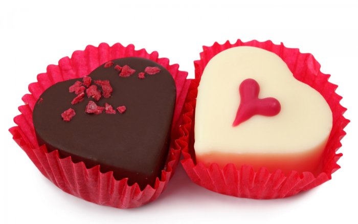 Пирожное в форме сердца